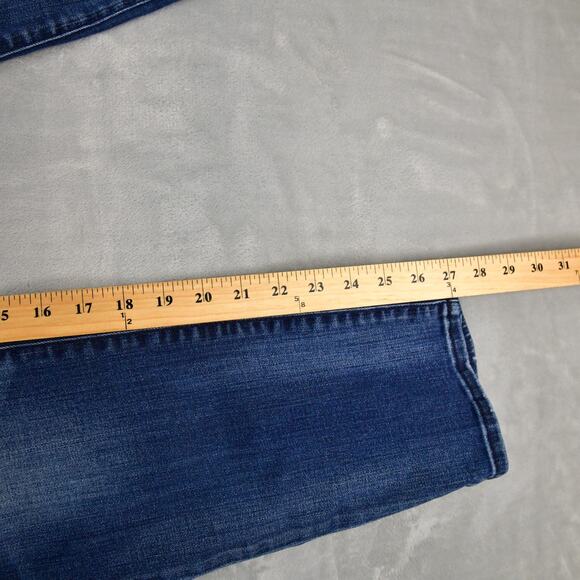 Gap 1969 Girlfriend Jeans Womens 30r (32x27 Meas) Blue Denim - Picture 9 of 10